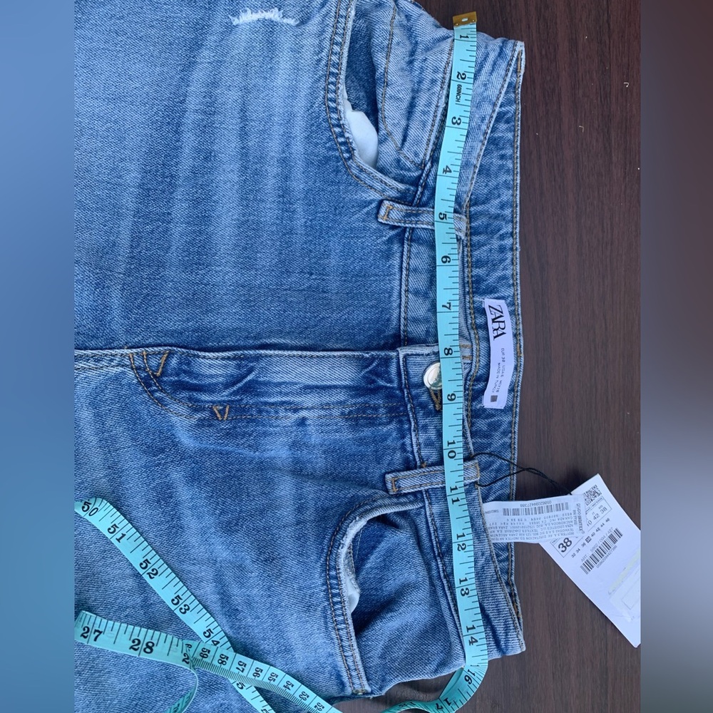 Zara Ripped Wide Leg Jeans - Picture 11 of 12